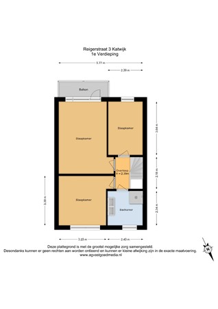 Floorplan - Reigerstraat 3, 2225 PM Katwijk